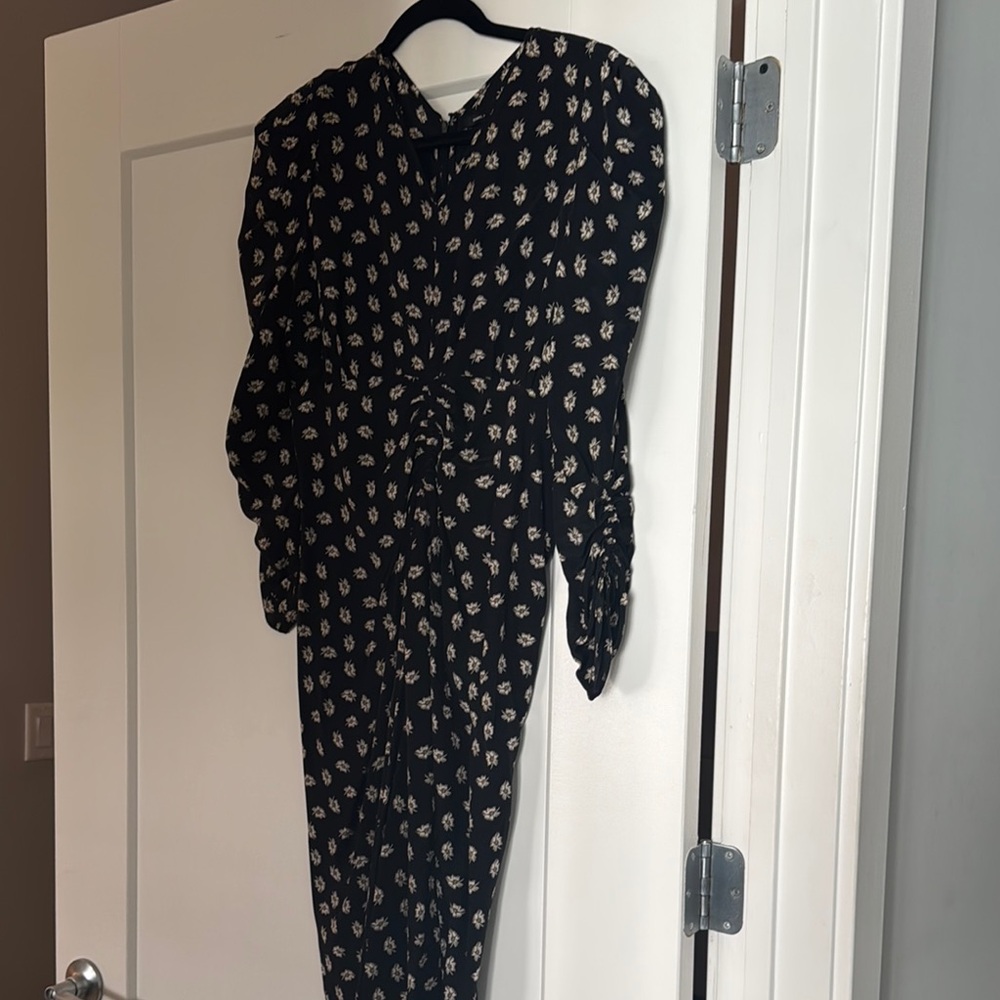 Floral Black Dress